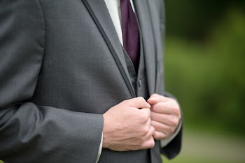 Person Wearing Gray Blazer
