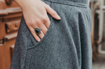 Person Wearing Gray Heather Bottoms