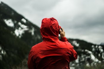 person wearing hoodie