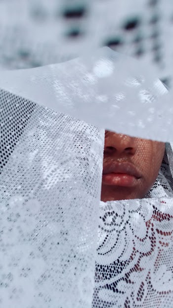 Person Wearing Lace Clothing