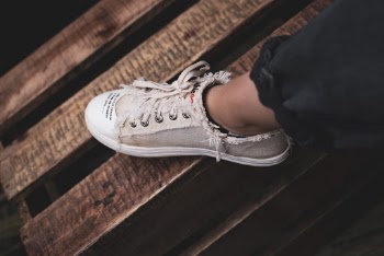 Person Wearing Low-top Sneaker