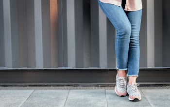 Person Wearing Sneakers