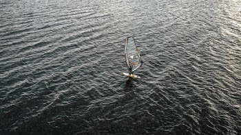 Person Windsurfing