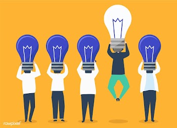 Person with a light bulb head standing out il.. | Free stock vector - 454614