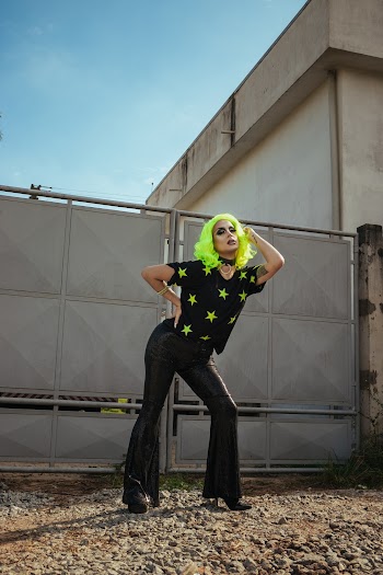 Person with Green Hair