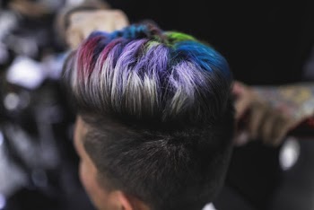 Person With Multi-coloured Hair 