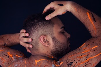 Person with Paint on His Body