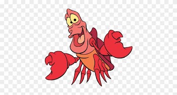 Personagens Pequena Sereia Png - Lobster From Little Mermaid