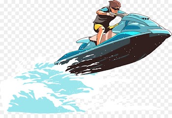 Personal water craft Euclidean vector Jet Ski Illustration - Sea Motorcycle Vector 