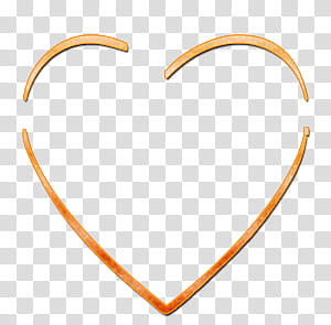 Personalization for Girls, orange heart illustration transparent background PNG clipart