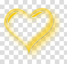 Personalization for Girls, yellow heart transparent background PNG clipart
