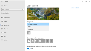 Personalize your lock screen - Windows Help