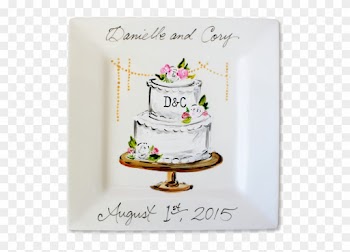 Personalized Wedding Cake Plate By Artist Timree Customize - Wedding Cake