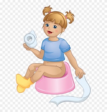 Personnages, Illustration, Individu, Personne, Gens - Girl Going Potty Clipart