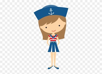 Personnages, Illustration, Individu, Personne, Gens - Girl Sailor Clipart
