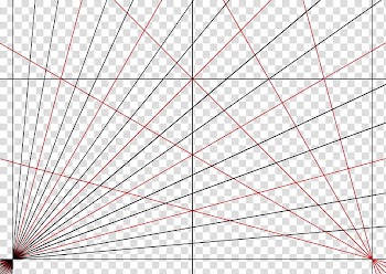 Perspective Angle Finder  customizable, black, red, and green line illustration transparent background PNG clipart