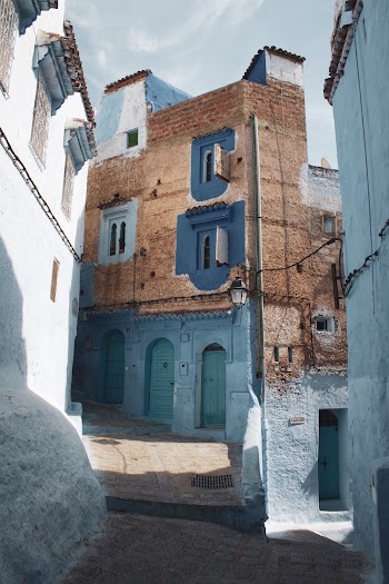 Perspective Of A Three Storey Brick Walled Building