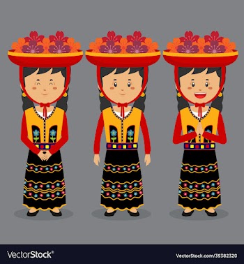 peru character with various expression