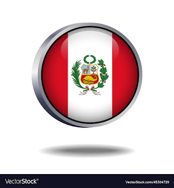 peru flag button