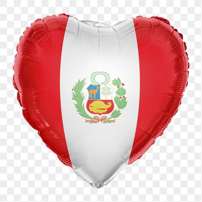 Peru flag png balloon on transparent | Free PNG - rawpixel