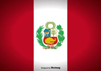 Peru Flag Vector Background