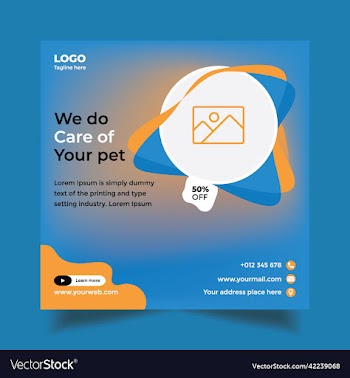 pet and baby care center social media promotional