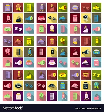 Pet care supply accessories and products vector image