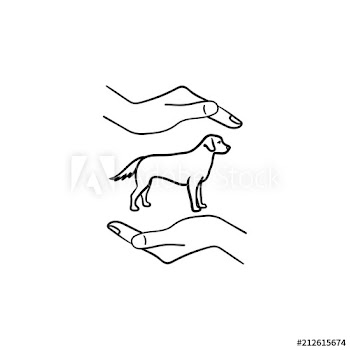 Pet hand drawn outline doodle icon