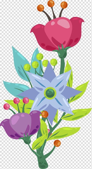Petal Flower, Beautifully decorated floral watercolor transparent background PNG clipart