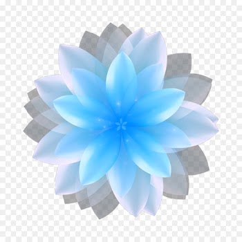 Petal, Flower, Borders And Frames, Blue PNG
