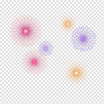 Petal Pattern, Colorful fireworks style transparent background PNG clipart