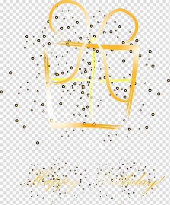 Petal Yellow Area , Gold ribbon straps transparent background PNG clipart