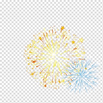 Petal Yellow Illustration, Colorful fireworks transparent background PNG clipart