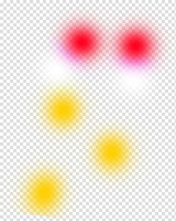 Petal Yellow Pattern, Colored dots halo transparent background PNG clipart