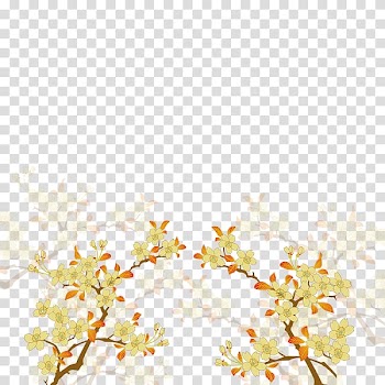 Petal Yellow, Watercolor flowers transparent background PNG clipart