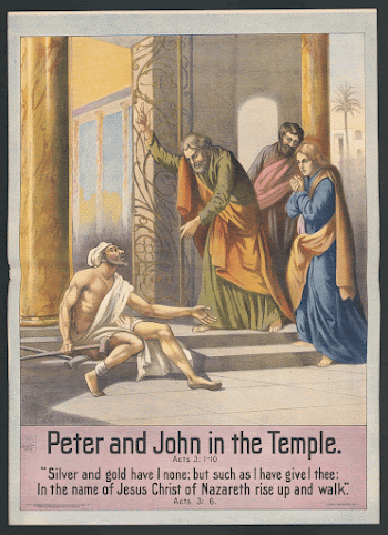Peter and John in the temple | Free Photo - rawpixel