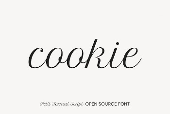 Petit Formal Script open source | Free Font Add-on - rawpixel
