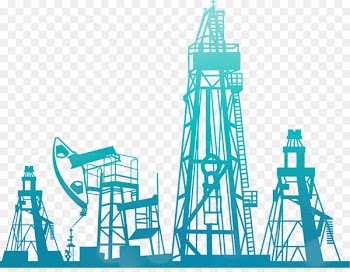 Petroleum Oil platform Drilling rig Natural gas - Vector Hand-painted oil machine 