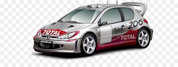 Peugeot 206 Car Euclidean vector Rallying - Rally Racing vector 