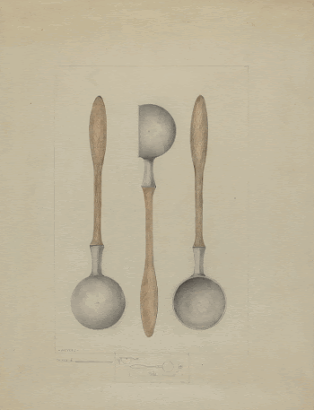 Pewter Ladle (ca. 1936) by Henry | Free Photo - rawpixel