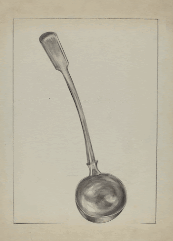 Pewter Ladle (ca. 1936) by Matthew | Free Photo - rawpixel