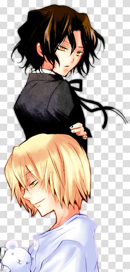 PH Colorings, two male anime characters transparent background PNG clipart