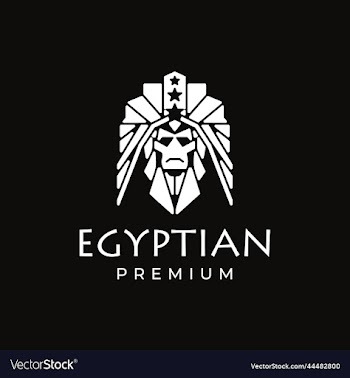 pharaoh africa egypt egyptian logo or symbol