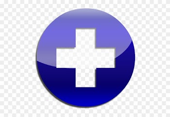 Pharmacy Medical Clipart - Blue Medical Cross Symbol