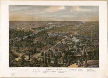 Philadelphia, 1876 : chromatic view | Free Photo - rawpixel