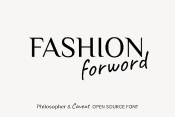 Philosopher & Caveat open source | Free Font Add-on - rawpixel