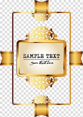 Phnom Penh, Gold frame patterns transparent background PNG clipart