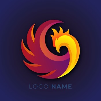 Phoenix bird logo design Free Vector