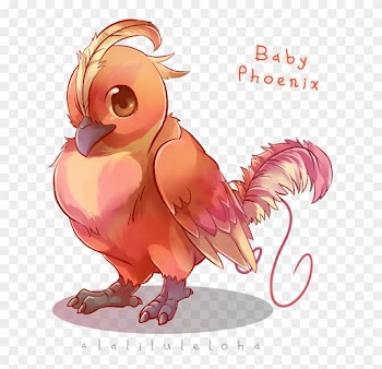 Phoenix Clipart Cute Baby - Baby Mythical Creatures Drawings