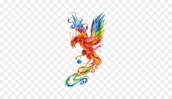 Phoenix Drawing Colored pencil Sketch Watercolor painting - fenghuang 